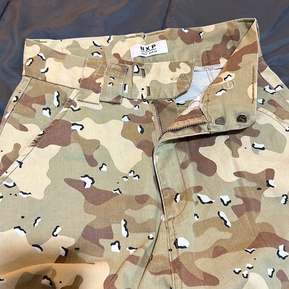 Nena and Pasadena - Beige Camo Cargo Pants - Picture 3 of 6